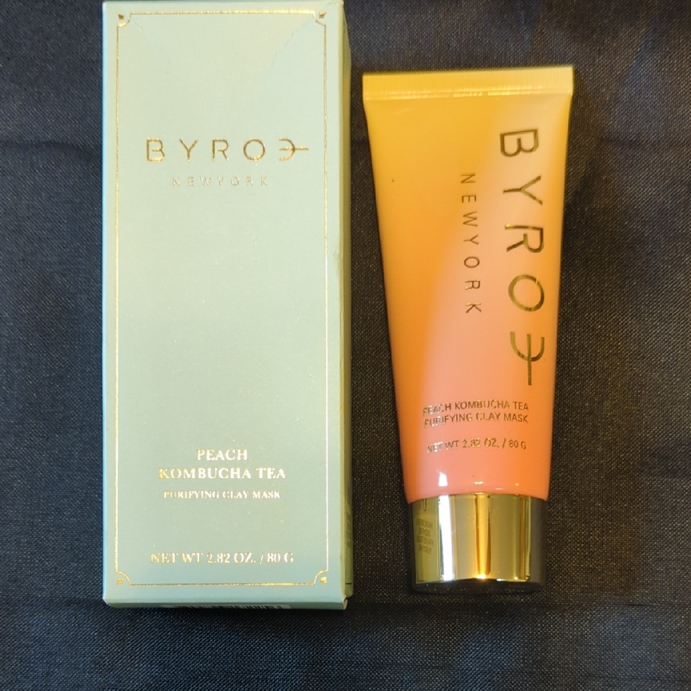 BYROE New York Peach Kombucha Tea Purifying Clay Mask - Orange